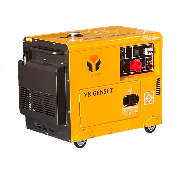 Factory Small Power 5kw 7kw 10kva Diesel Generator Air Cooled 220V Silent Type Generators For Sale