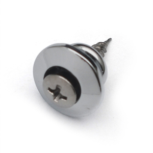Hebilla Metálica <span class=keywords><strong>para</strong></span> Correa de <span class=keywords><strong>Guitarra</strong></span> 16x9, Botón de Correa, Cierre de Seguridad <span class=keywords><strong>para</strong></span> Correa de <span class=keywords><strong>Guitarra</strong></span>, Cromado - Product Image 4