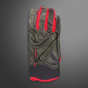 Professional Design Black/Red Short Cuff <b>Baseball</b> Batting Gloves Customized <b>Baseball</b> Softball Batting Gloves - Product Image 1