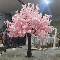 Arbre de cerisier japonais en soie rose pour mariage en plein air A-1556, grand arbre de cerisier artificiel de 8 pieds pour la décoration