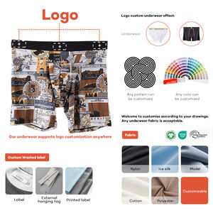 Nuovo Design di Fabbrica, <span class=keywords><strong>Boxer</strong></span> da Uomo in Nylon Spandex, Logo Personalizzato, Taglia e Colore Personalizzabili, Vendita all'Ingrosso, Taglie Grandi, <span class=keywords><strong>Intimo</strong></span> Maschile di Alta Qualità - Product Image 6