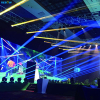Projecteur arc-en-ciel RGBW LED DMX 512, double balayeuse Pulse, effet stroboscopique rétro, faisceau Sharpy, lumière de scène, lumière à tête mobile pour bar de scène et Disco