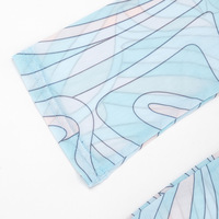 Robe de plage à col rond sexy pour femmes, robe en maille transparente, robe de soirée à pois, robe à manches longues