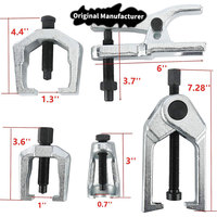 Kit de 6 outils de réparation automobile pour séparateur de rotule, extracteur de biellette de direction, extracteur de bras de direction avant, boîte de rangement
