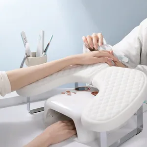 Almohada de Manicura Japonesa Cuadrada de Plástico PVC con Reposabrazos Grande, Suave, en Forma de Mariposa, Desmontable y Plegable, Profesional - Product Image 1