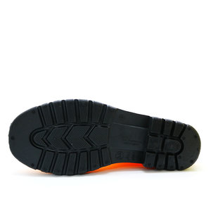 Bottes de sécurité en PVC CE S5 <span class=keywords><strong>orange</strong></span>, hauteur genou, antidérapantes, imperméables, résistantes à l'huile, aux acides et aux alcalis, avec embout en acier, anti-perforation et antistatiques - Product Image 2