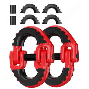 SEMRISE Accessoires tout-terrain 4x4 Noir Rouge Crochets de remorquage <span class=keywords><strong>Attelage</strong></span> de récupération <span class=keywords><strong>Attelage</strong></span> verrouillable Manille en acier au carbone 50 lb Compatible - Product Image 6