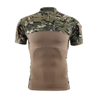 CP Camouflage Outdoor Frog Suit Chemise tricotée à manches courtes Uniforme tactique