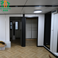 Maison conteneur extensible de 40 pieds, 3 chambres, 1 salon, bureau mobile, villas modulaires temporaires en acier