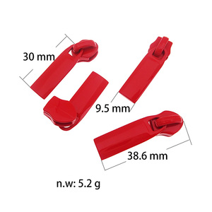 Không khóa hình chữ nhật hình dạng Nylon dây kéo kéo cho Ví cuộn dây kéo zip sliders cho túi xách Funky màu sắc - Product Image 2