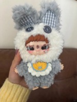 Porte-clés en peluche personnalisé, mignon, style jouet artistique, avec visage en vinyle, doux et moelleux, breloque de sac, cadeau d'usine en gros