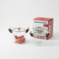 Marmite en verre borosilicate de haute qualité, résistante à la chaleur, pour usage domestique, pot à thé parfumé, pot santé, pot à soupe transparent