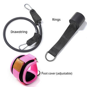 Bandas de resistencia al tobillo Fitness Pull Rope Elástico Gym Fitness Band Set Yoga Ejercicio Gimnasio Hip Training Kit Tube Pull Rope Neopreno - Product Image 4