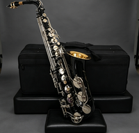 Performance Black Alto Saxophone E Flat Key Woodwind Instrument