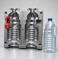 Machine de soufflage semi-automatique à 2 cavités avec PLC, souffleuse de bouteilles PET, économe en énergie, pour bouteilles de 500 ml, 600 ml, 1500 ml, 3000 ml