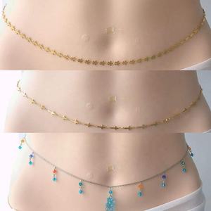 गैबी सर्जिकल स्टेनलेस स्टील बेली बॉडी चेन कमर चेन अनुकूलित वॉटरप्रूफ बेली चेन ज्वेलरी थोक बॉडी ज्वेलरी - Product Image 3