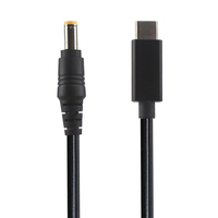 Câble de charge rapide PD Type-C vers DC 5,5x2,5 mm 5V-20V 5A pour ordinateur et Android avec blindage en cuivre pur et tressé