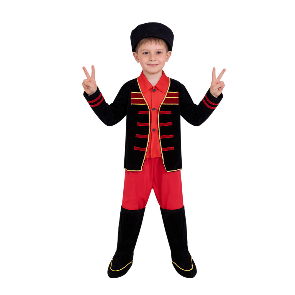 Russian boy (hat, shirt, pants, shoes)