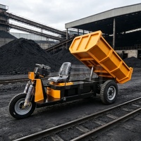 Mini-dumper électrique ZY-190 de 3 tonnes avec éclairage LED avant et arrière pour travaux souterrains nocturnes