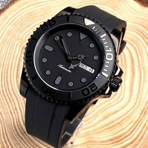 Reloj de Buceo 904L con PVD Negro, 40 mm, Movimiento Automático SW200, Bisel de Cerámica, Cristal de Zafiro, Logotipo Personalizado, Reloj Mecánico, Listo para Enviar - Product Image 4