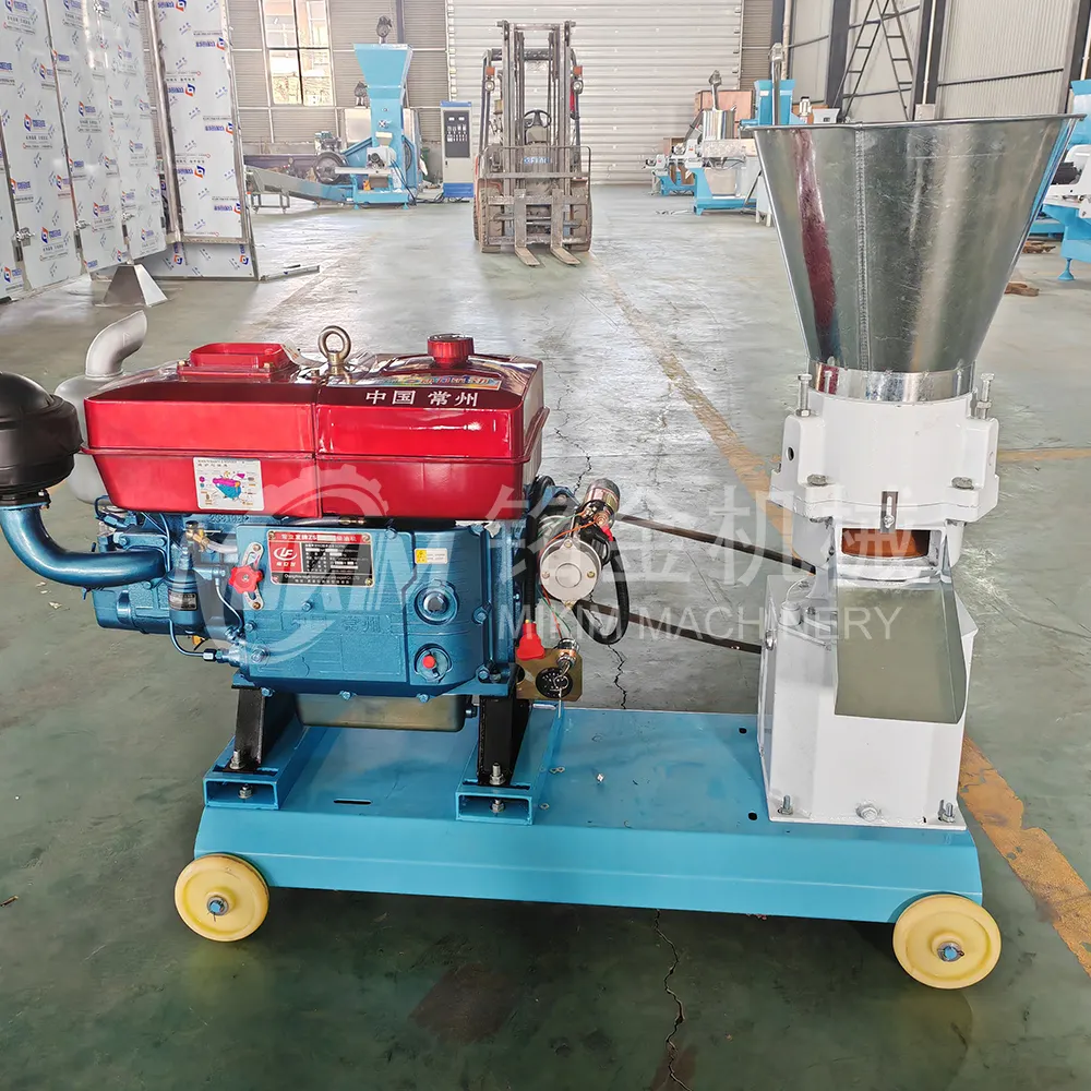 Diesel pellet machine wood pellet mill cattle cow pig chicken poultry feed pellet machinery for sale with cheap price