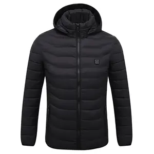 Chaleco calentador inteligente para exteriores, chaqueta impermeable con Control de temperatura para acampar, con carga Usb, para invierno