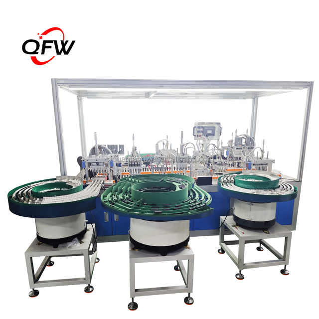 QFW PLC High Speed High Efficiency Eyelash Tube Assembly Machine with 1 Year Warranty for Cosmetic Lipstick Manufacturing Line