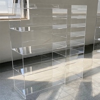 Vitrine rectangulaire moderne en acrylique transparente et détachable pour super-voitures jouets, idéale pour usage commercial et respectueuse de l'environnement