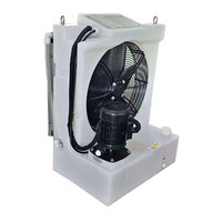 Refroidisseur d'eau à air avec réservoir intégré, pompe, radiateur à ailettes, jauge de niveau pour équipement industriel, circulation d'eau