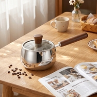 Casserole à lait pour bébé en acier inoxydable 304 à 3 plis, cuiseur à porridge individuel, chauffe-lait, casserole à sauce