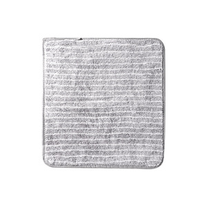 Bamboo Charcoal Microfiber Dishcloth 25x25cm Gray Stripe Kitchen Cleaning Cloth Oil Resistant Absorbent For Pots And Pans - Product Image 2