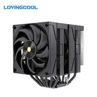 Lovingcool 2026 Nouvelle Arrivée Refroidisseur d'air pour CPU de jeu à double tour avec roulement hydraulique, en cuivre et aluminium, et 6 caloducs en cuivre