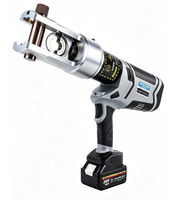 Pince à sertir hydraulique électrique sans fil QIVOLT AC 115 V à poignée droite et coupe-câble, outil de pressage en acier à haute teneur en carbone 500 bars