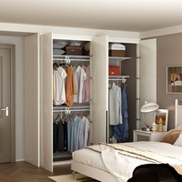 Étagère de rangement utilitaire réglable en fil métallique pour garde-manger et placard