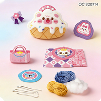 Jeux de tricot pour filles, fournitures d'activités DIY, mini machine à coudre électrique pour enfants, kits d'artisanat DIY, décorations faites à la main