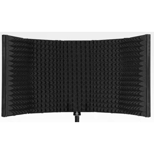 Panel de Absorción de Sonido para Micrófono, 5 Compartimentos, Pantalla de Aislamiento para Cabina de Grabación de Voz en Estudio - Product Image 1