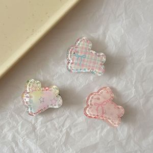 Pinza para el pelo de conejo de gelatina, estilo caricatura, dulce y de alta estética, para niña, pinza lateral de pico de pato, accesorios para el cabello - Product Image 1