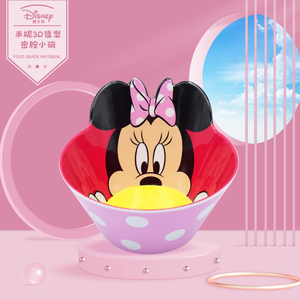 <span class=keywords><strong>Disney</strong></span> <span class=keywords><strong>Minnie</strong></span> a forma di 3D cartone animato in melamina ciotola per bambini da pranzo Sou Noodle stoviglie - Product Image 3