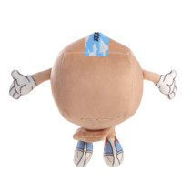 Peluche Mascotte Carrée OEM en Forme de Boîte, Poupée en Peluche Douce de Dessin Animé pour Colis de Courrier, Idéale pour Cadeaux d'Affaires