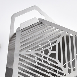 BBQ <strong>Grills</strong> Outdoor Stainless Steel Portable Triangle <strong>Charcoal</strong> Barbecue <strong>Grill</strong> Outdoor <strong>Mini</strong> BBQ <strong>Grills</strong> for Camping Cooking - Product Image 3