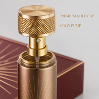 Flacons de parfum vides format voyage 35 ml, 480 pièces, boîte de présentation noire, atomiseur rechargeable, vente en gros, logo personnalisé