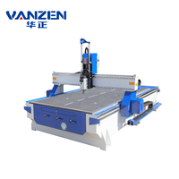 Routeur CNC à 3 axes avec broche de refroidissement par air de 6 kW et table à vide pour la fabrication de meubles