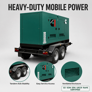 เครื่องกำเนิดไฟฟ้าดีเซลแบบเปิดโครงสร้างเงียบพิเศษ Cummins Perkins สำหรับ Sdec Steyr Deutz Kofo Aoling Weichai ขนาด 20 กิโลวัตต์ ถึง 1000 กิโลวัตต์ พร้อมระบบสตาร์ทอัตโนมัติ ATS - Product Image 6