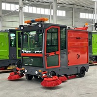 Machine de balayage de voirie électrique entièrement fermée et intelligente pour les communautés