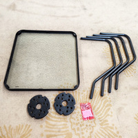 Table d'extérieur en métal au design moderne Uplion Mobilier de jardin imperméable pour le parc, la plage ou le hall