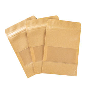 Bolsas de papel kraft para arroz, bolsas personalizadas con boquilla, bolsas verticales para envasado de alimentos, bolsa para almacenamiento de refrigerios - Product Image 3
