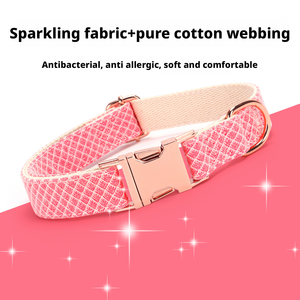 Collar para <span class=keywords><strong>Perro</strong></span> <span class=keywords><strong>de</strong></span> Poliéster Suave y Duradero con Rayas, Grabado <span class=keywords><strong>de</strong></span> Letras, Cierre <span class=keywords><strong>de</strong></span> Botón Ajustable y Decoraciones <span class=keywords><strong>de</strong></span> Cinta - Set <span class=keywords><strong>de</strong></span> Collar - Product Image 3