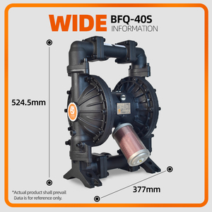 GODO BFQ 40L Aluminum Pneumatic Diaphragm <b>Pump</b> Sewage Transfer Double <b>Air</b> Driven - Product Image 5