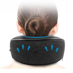 Oreiller de voyage pour avion en mousse <span class=keywords><strong>à</strong></span> mémoire de forme 100% pure, soutien ergonomique et portable pour le cou - Product Image 3