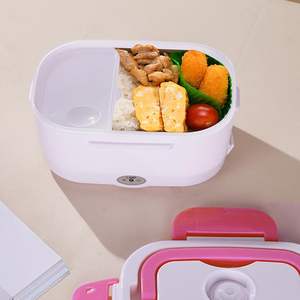 Boîte à lunch électrique auto-chauffante 110V/220V, mini boîte à lunch électrique portable en acier inoxydable pour la maison - Product Image 3